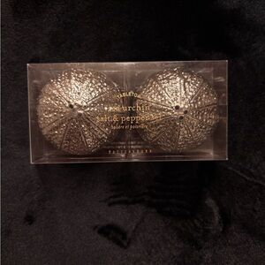 Pottery Barn Metallic Sea Urchin Shakers NWT